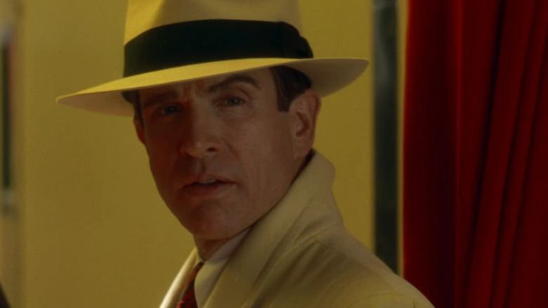 Dick Tracy raids a nightclub in "Dick Tracy" (1990)