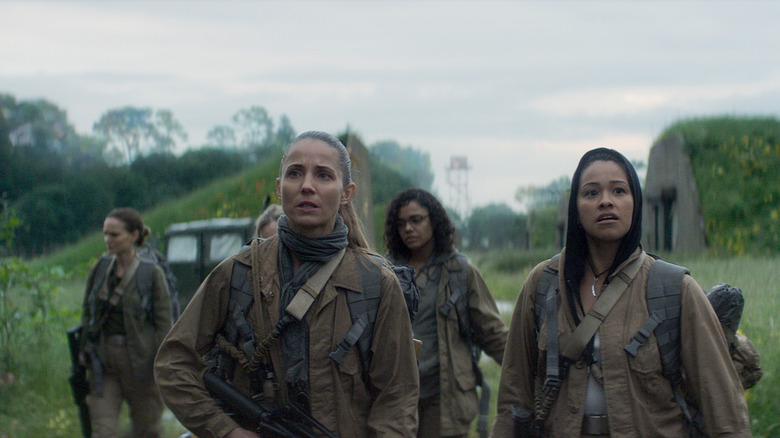 The main characters of Annihilation (2018) in the Shimmer zone
