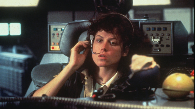 Ellen Ripley on the communicator in Alien (1979)