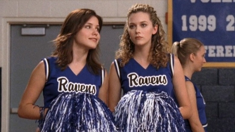 Peyton, Haley, and Brooke standing in kitchen