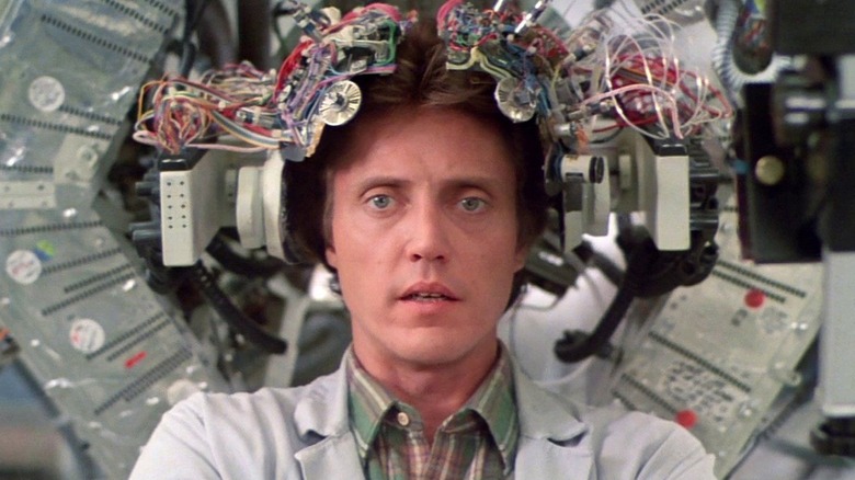Dr. Michael Brace wears a headset in "Brainstorm" (1983)