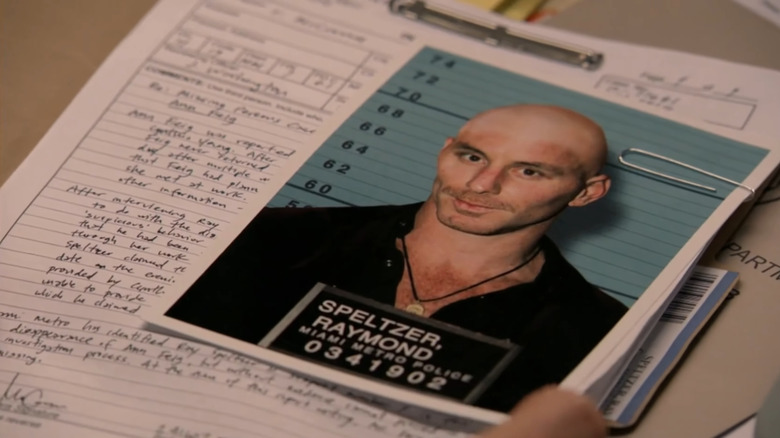 Ray Speltzer's mug shot on Dexter.
