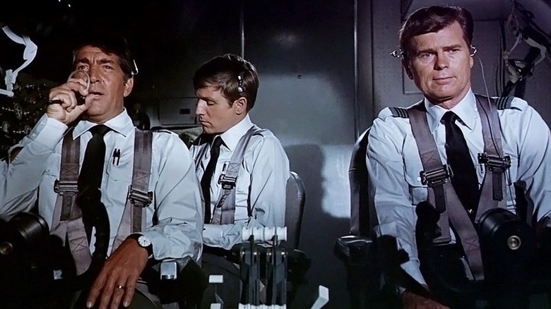 Vernon Demerest and Anson Harris fly a plane in 'Airport' (1970)