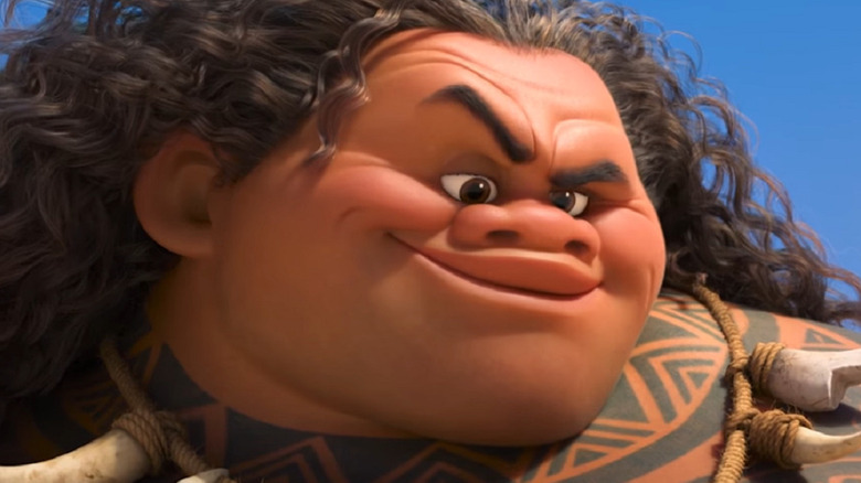 Maui smirking