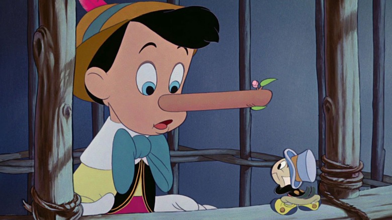 Pinocchio nose grows