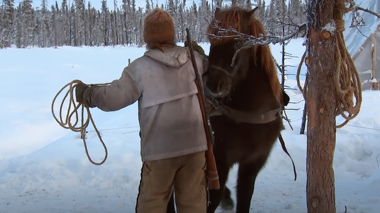 Man with horse