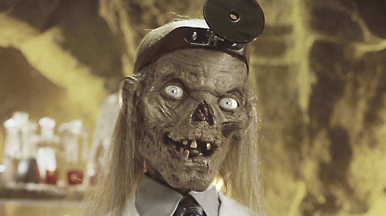 The Cryptkeeper dressed as a doctor from 