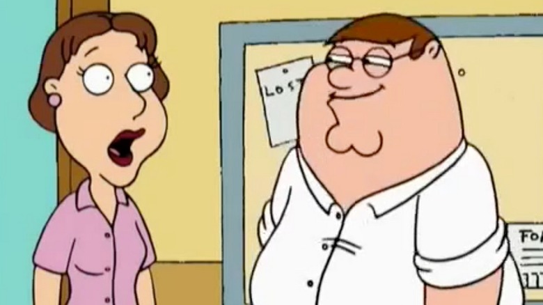Peter tells an inappropriate joke