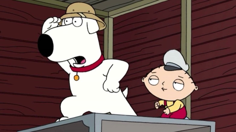 Brian and Stewie on adventure