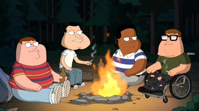 Kids around the campfire