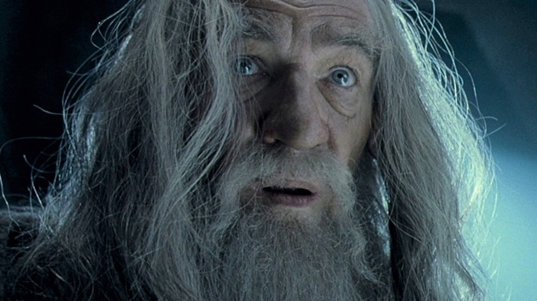 Gandalf the Grey looking