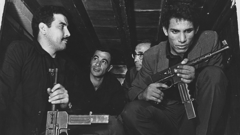 Algerian guerillas prepare to attack in The Battle of Algiers (1966)