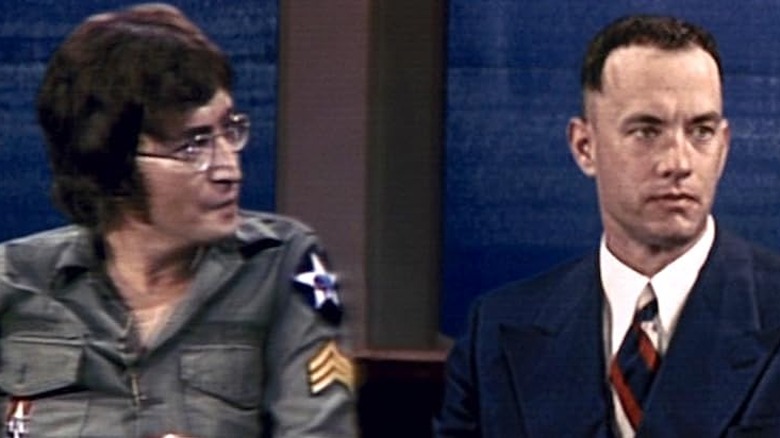 Forrest and John Lennon sitting together