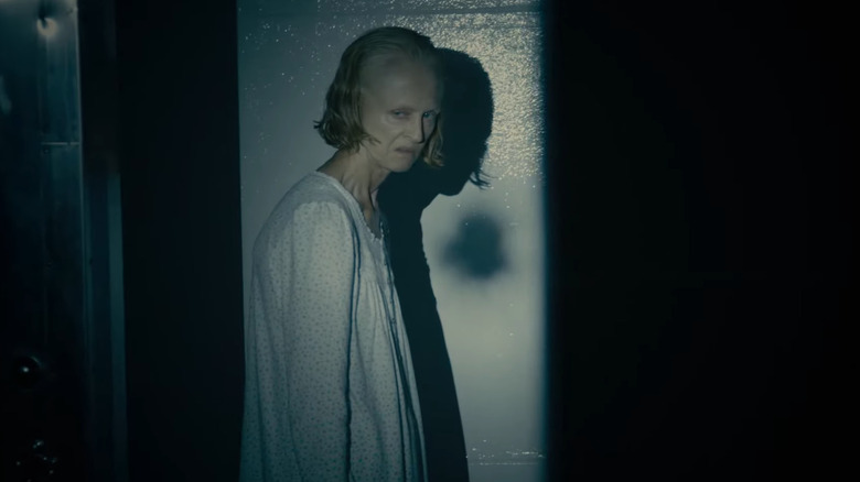 Deborah Logan looking back creepily "The Taking of Deborah Logan" (2014)