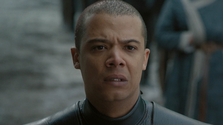 Grey Worm watching Missandei be executed