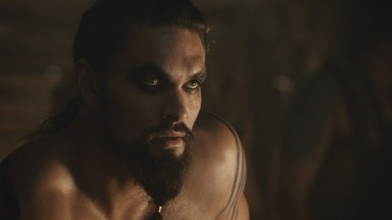 Khal Drogo sitting at his wedding