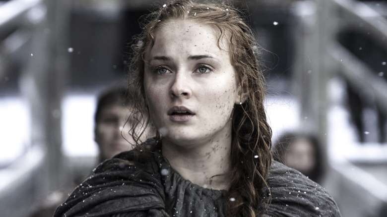 Sansa arriving at Castle Black