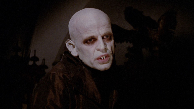 Count Dracula bares his teeth in "Nosferatu the Vampyre" (1979)