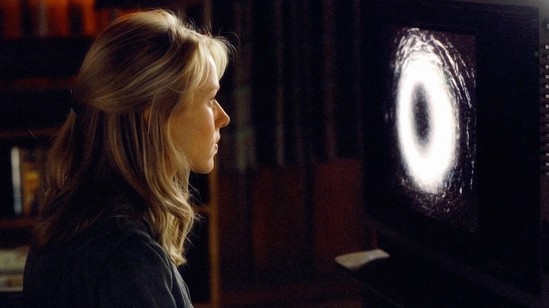 Rachel Keller watches the cursed tape in 'The Ring' (2002)