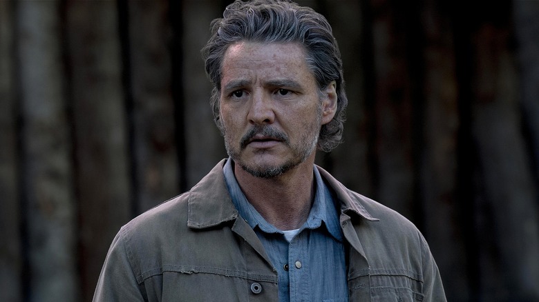 Joel with gray hair looking stressed on 