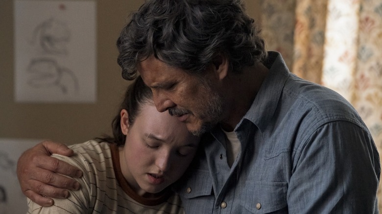 Joel hugging Ellie on "The Last of Us" (2023-present)
