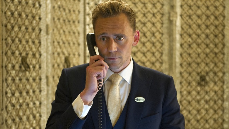 Jonathan Pine on the phone