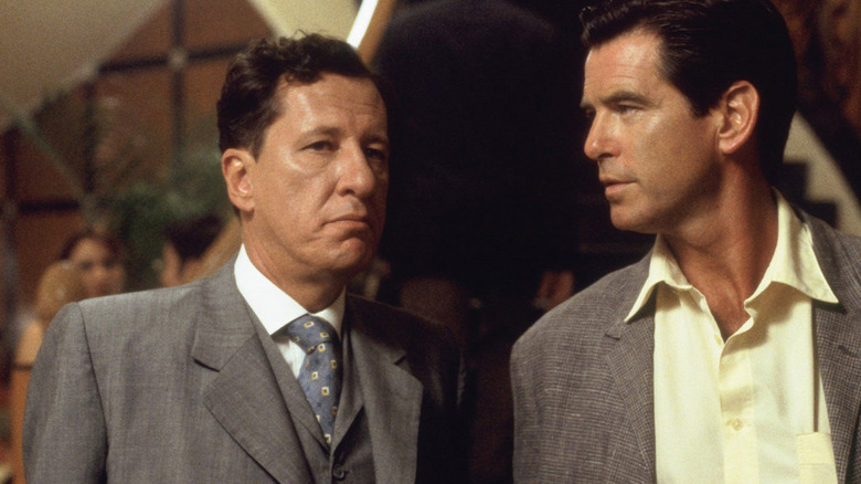 Geoffrey Rush and Pierce Brosnan