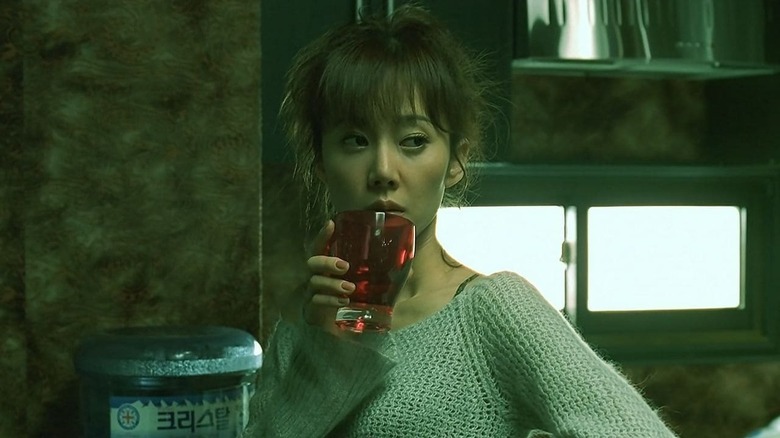 Seo In-Keong takes a sip