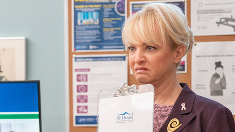 Joyce is repulsed in "St. Denis Medical"