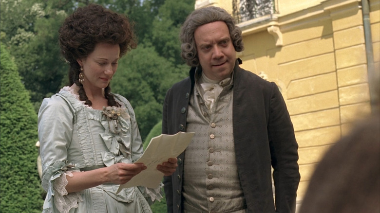 John and Abigail Adams confer