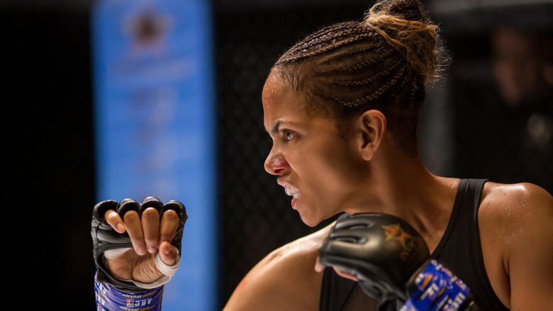 Jackie bares her teeth in "Bruised"