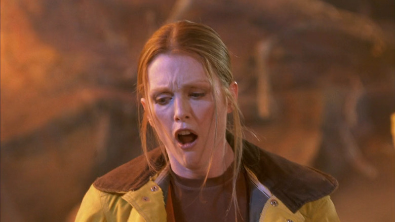 Dr. Allison Reed looking disappointed in Evolution