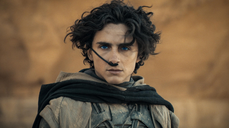 Paul staring ahead in Dune: Part Two (2024)