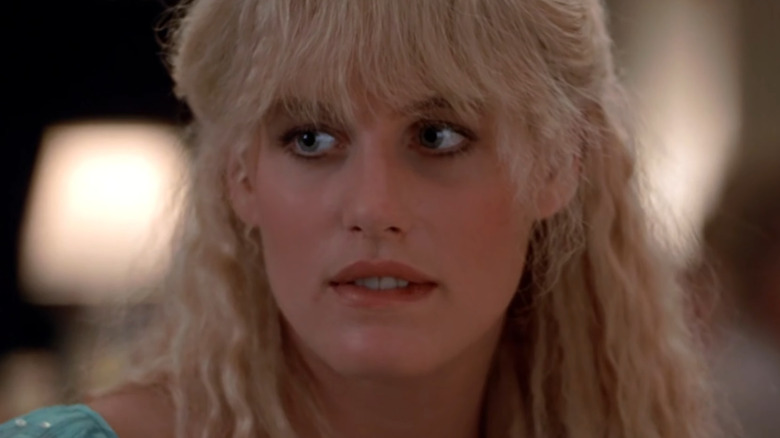 Darryl Hannah biting lip as Madison in 