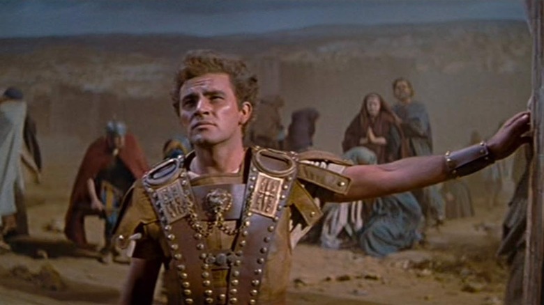 Marcellus stands in the desert