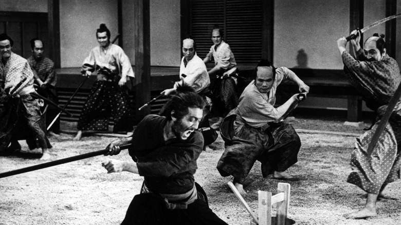 A sword fight from Harakiri (1962)