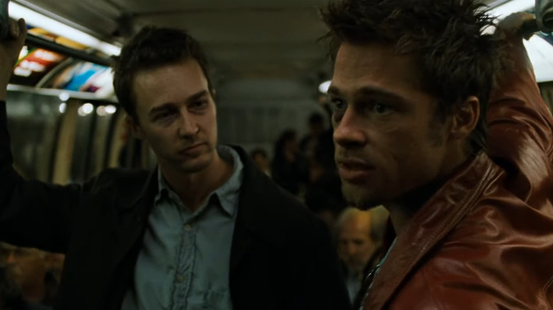 Brad Pitt with Edward Norton