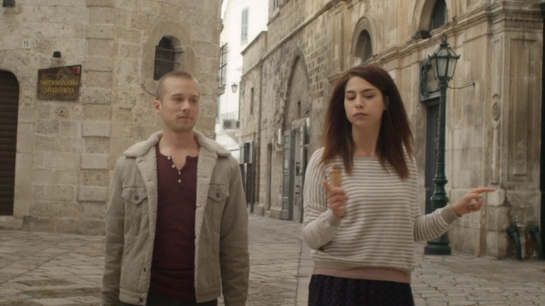 Evan and Louise walk