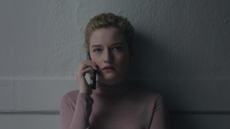 Julia Garner on the phone