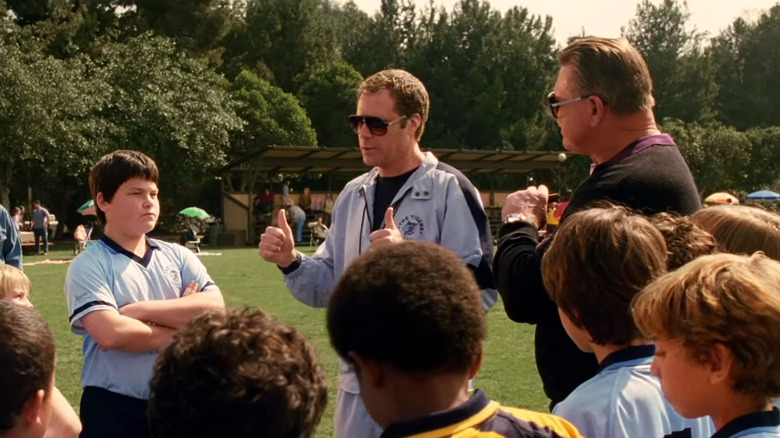 Phil Weston speaking to Team Tigers in Kicking & Screaming