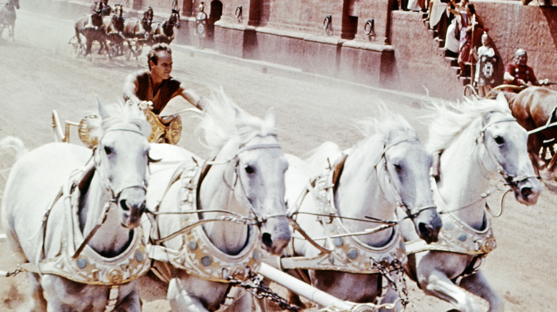 Ben-Hur races in a chariot