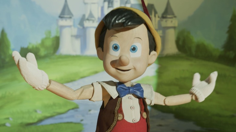 Pinocchio performing