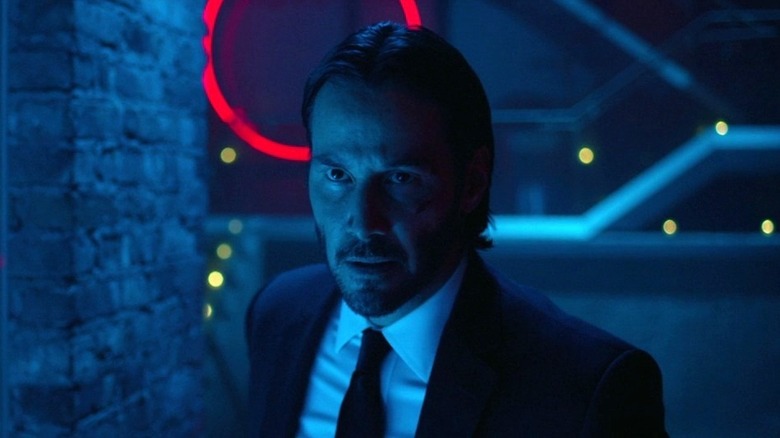 John Wick walking into a club in John Wick (2014)