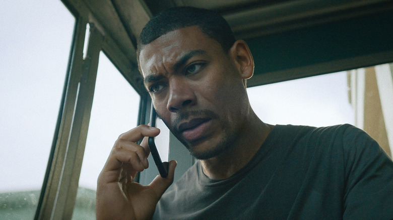 Terry Richmond speaking on the phone in Rebel Ridge