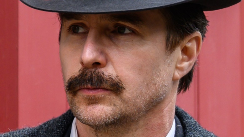 Sam Rockwell wearing hat