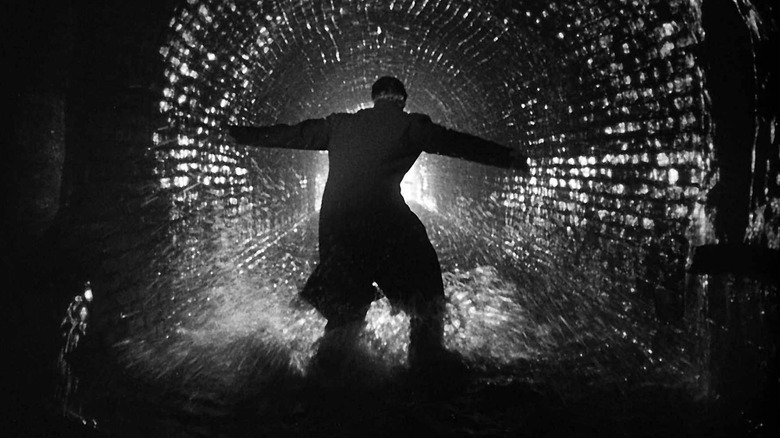 The third man in a tunnel