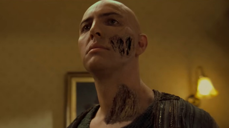 Imhotep with open gaps in his face in "The Mummy" (1999)