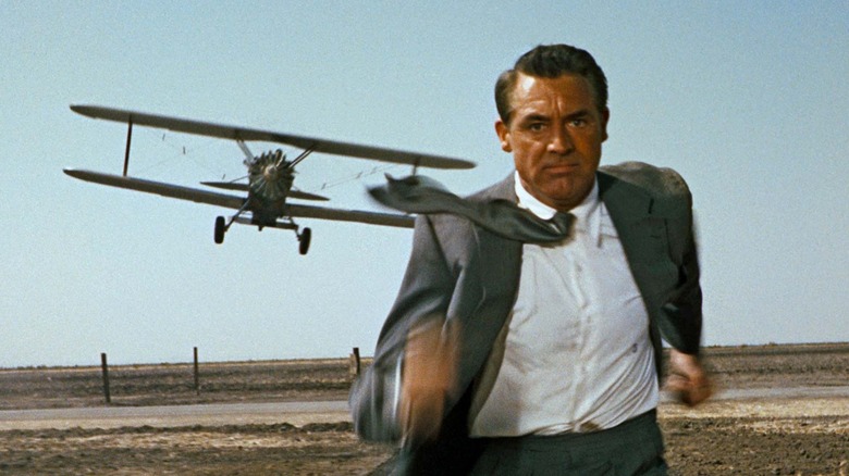 Roger Thornhill flees plane