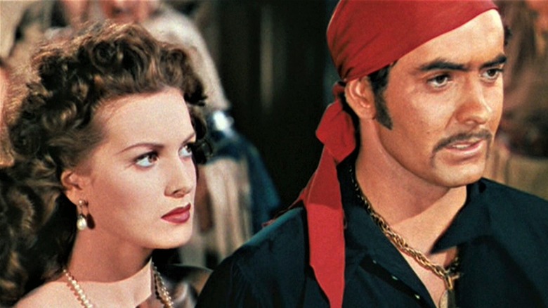 Jamie Waring and Lady Margaret looking to the side in The Black Swan
