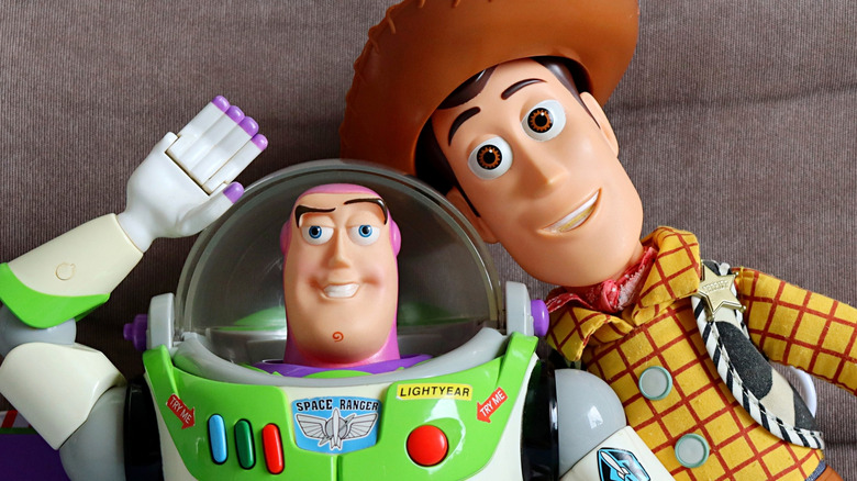 Buzz Lightyear and Woody toys from 